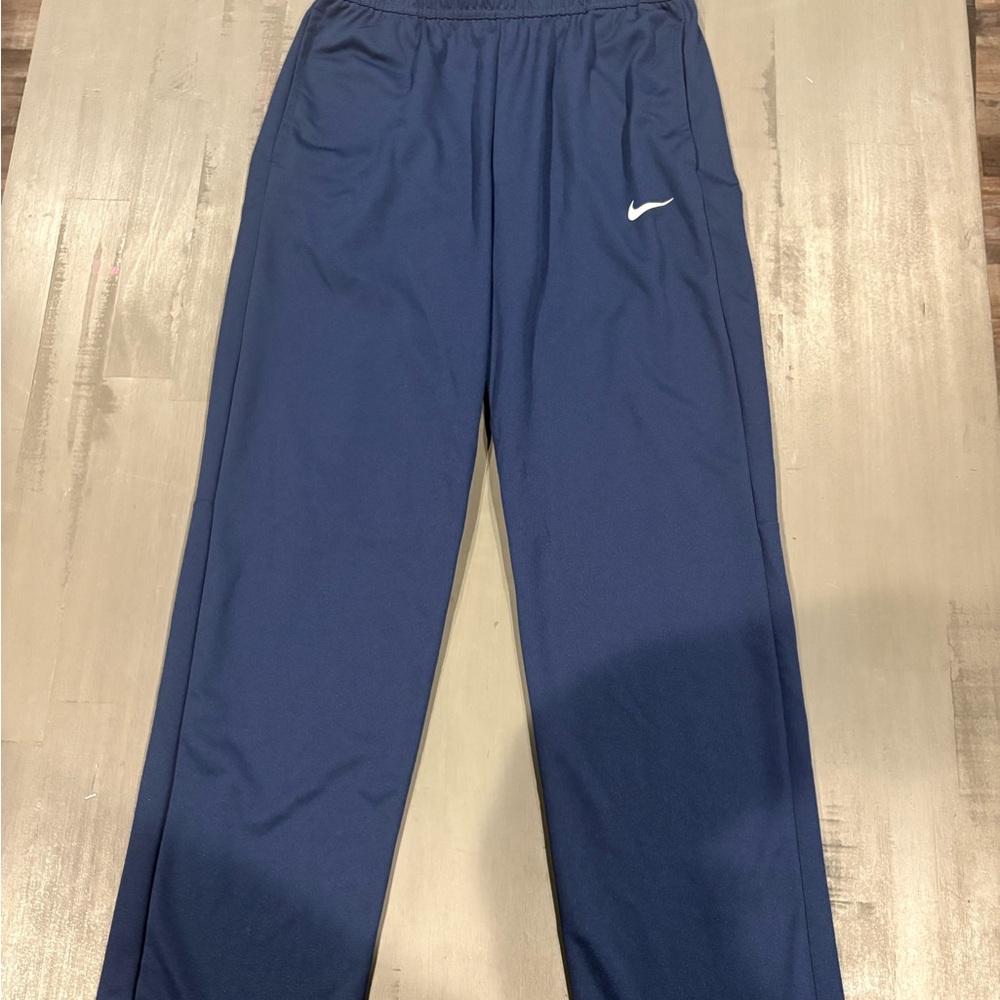 Nike Navy Joggers with White Swoosh